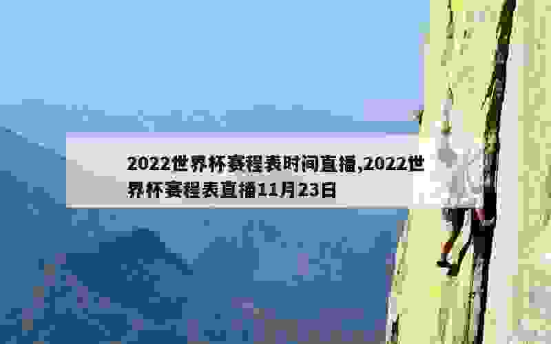 2022世界杯赛程表时间直播,2022世界杯赛程表直播11月23日