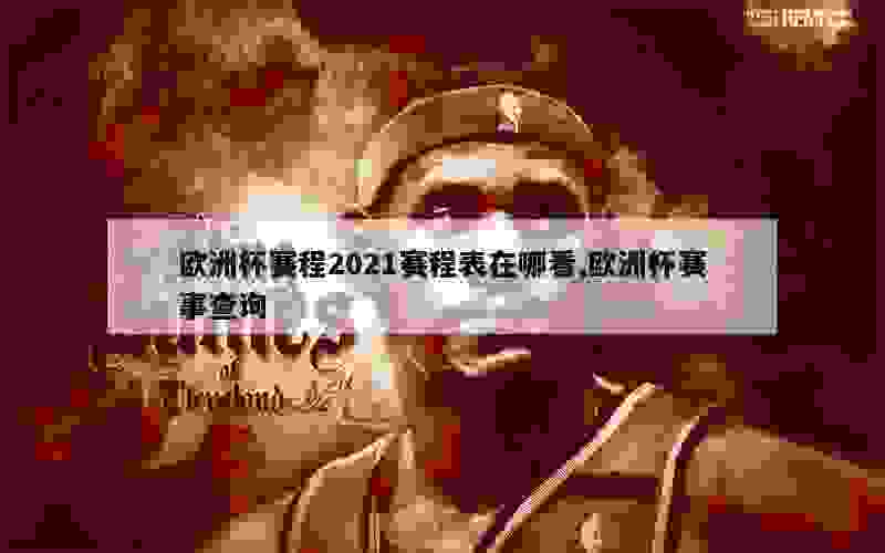 欧洲杯赛程2021赛程表在哪看,欧洲杯赛事查询