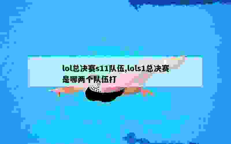 lol总决赛s11队伍,lols1总决赛是哪两个队伍打