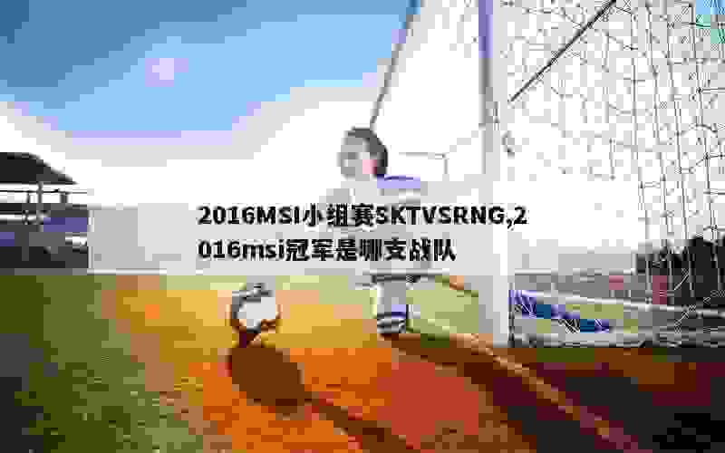 2016MSI小组赛SKTVSRNG,2016msi冠军是哪支战队