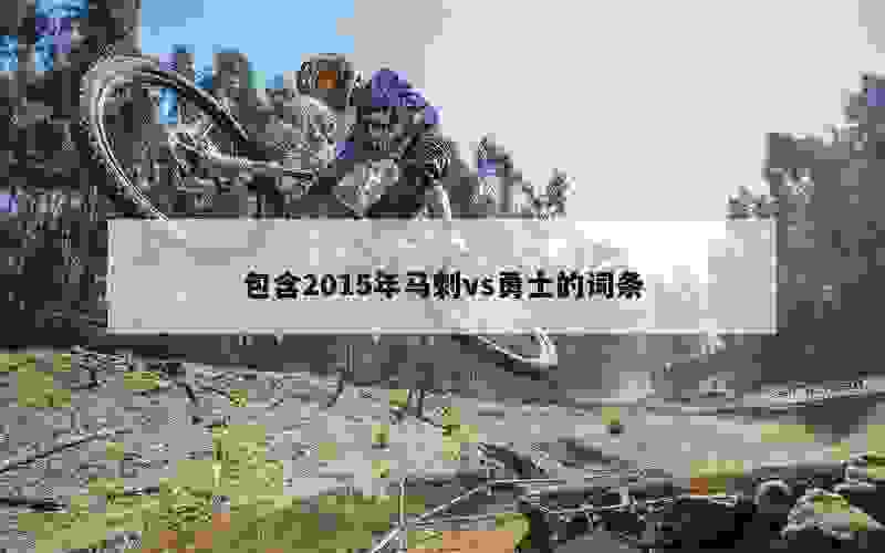 包含2015年马刺vs勇士的词条